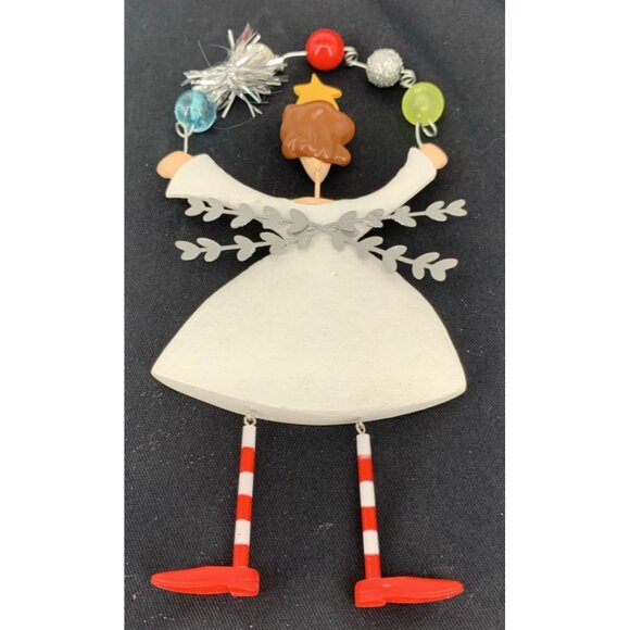 Sandra Magsamen Angel Hanging Resin Ornament Friends are Angels 8" Resin Vtg - Picture 5 of 5